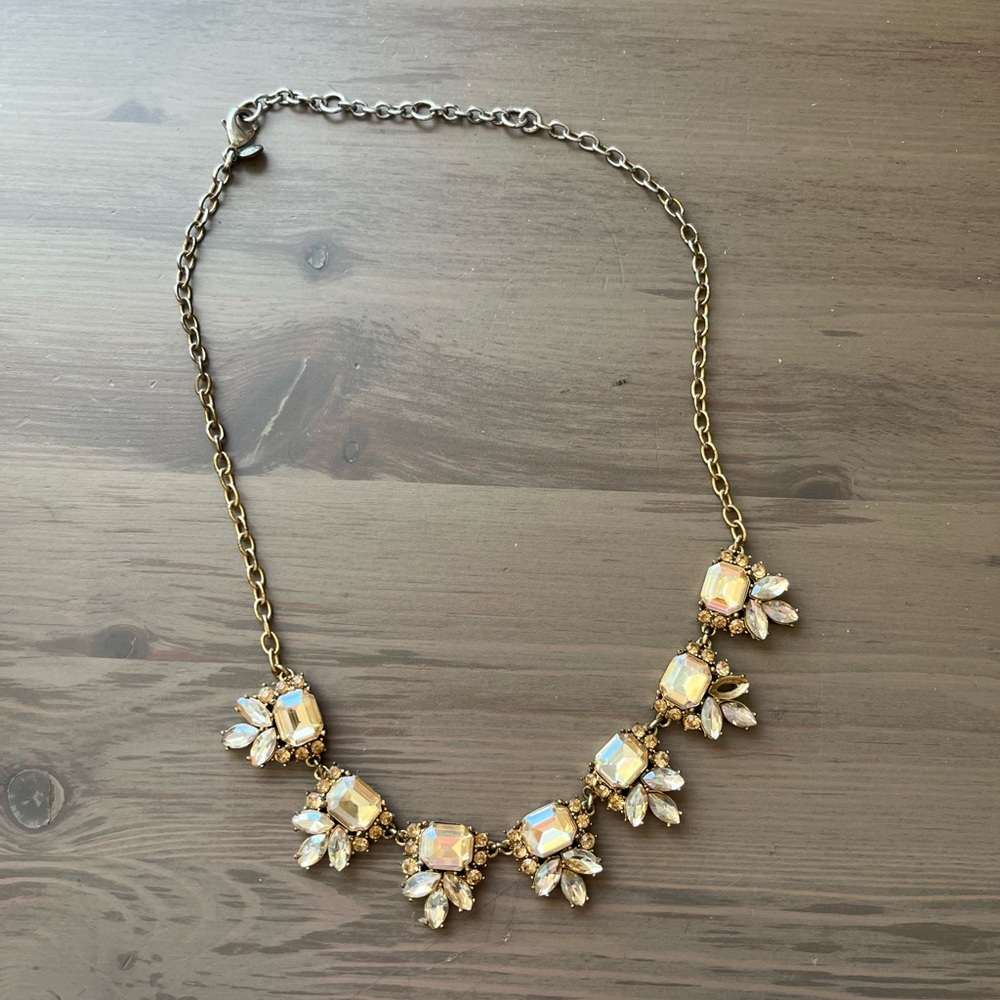 J Crew gold statement necklace